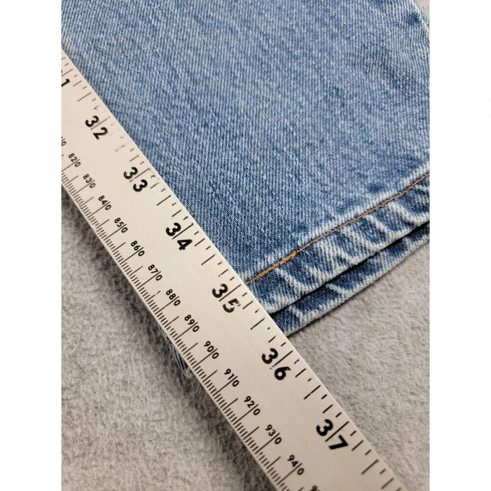 Vintage‎ Levis 512 Jeans Mens 33x34 Slim Straight Blue High Distressed Y2K USA